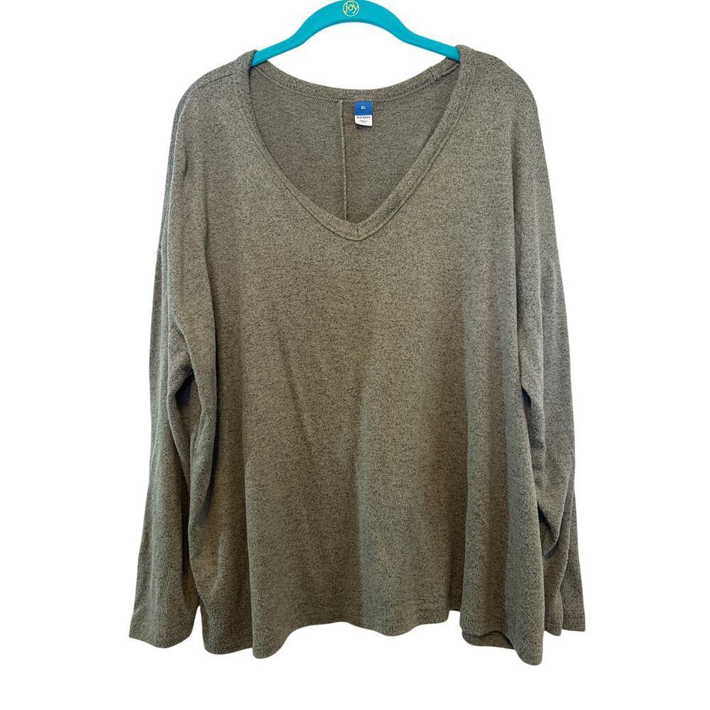 Old Navy V-Neck Green Sweater Women's Size XL